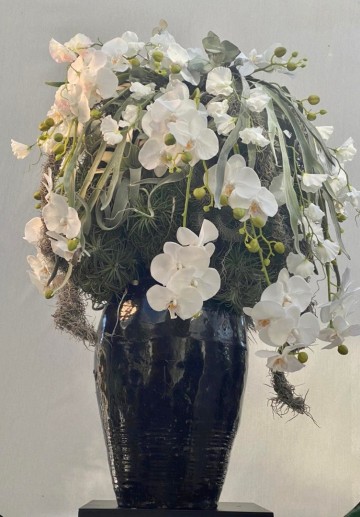 Bloemstuk orchiedee 1295   hoogte 110 diameter 74 1