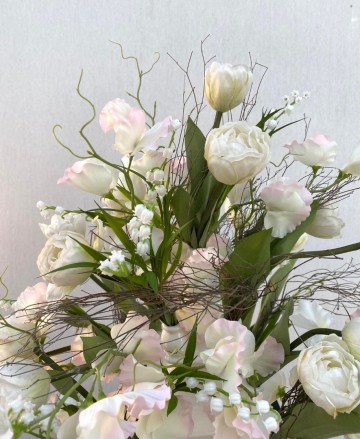 Tulpenvaas met tulpen hoogte 60 diameter 55 cm 24950 3